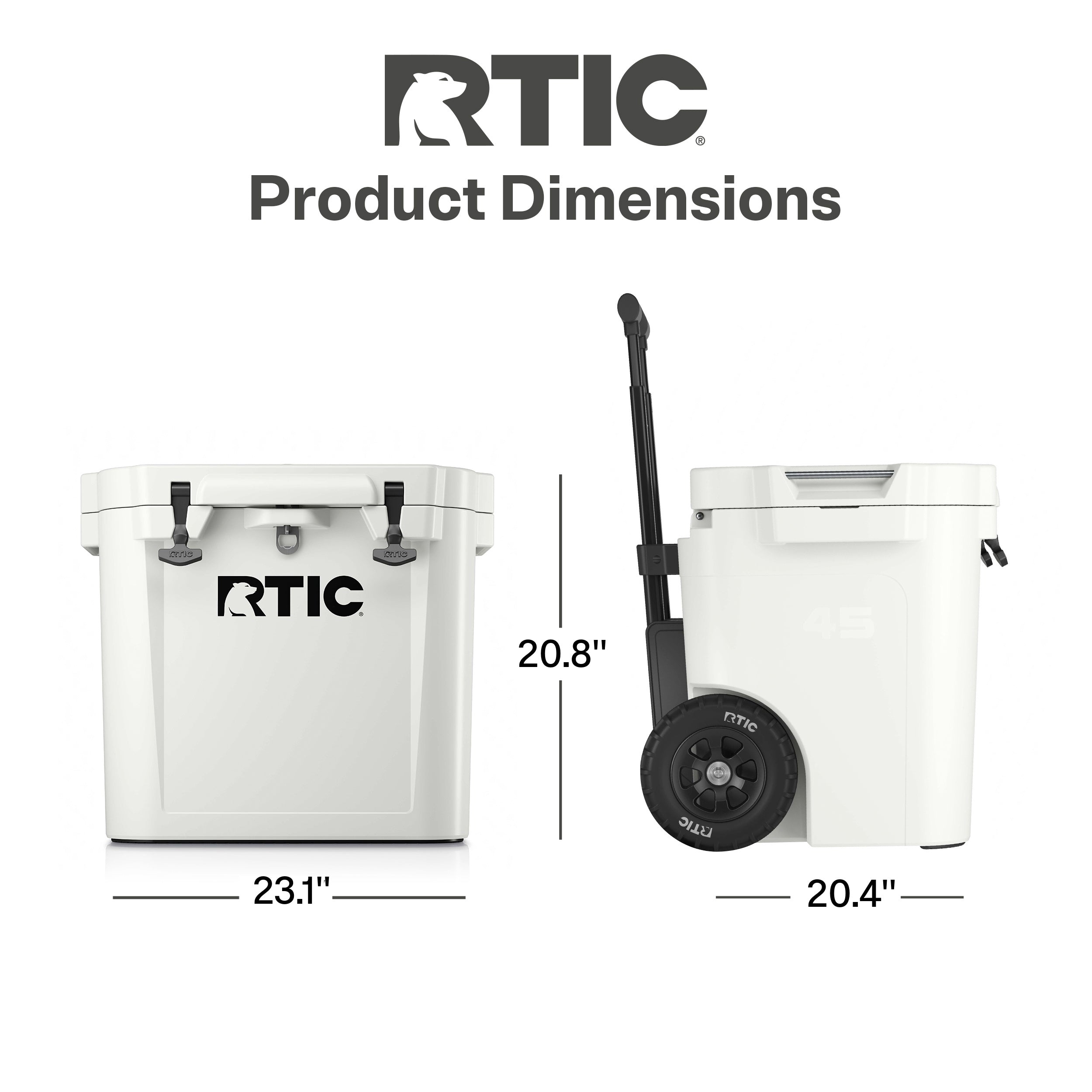 45 QT Ultra-Tough Wheeled Cooler (REBH)