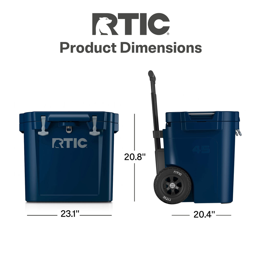 45 QT Ultra-Tough Wheeled Cooler (GW95)
